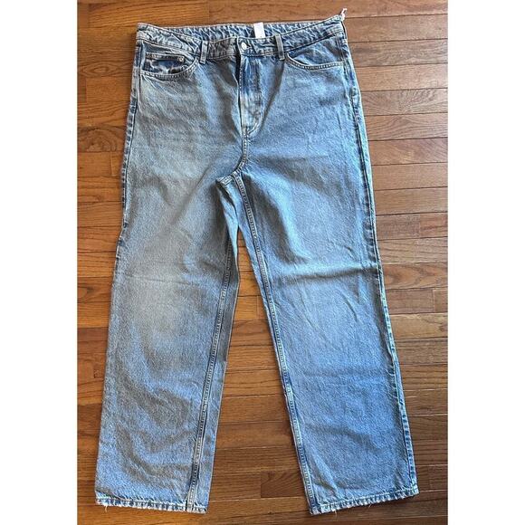 &Denim Ultra High Waist Wide NWOT Size 16 - Picture 2 of 11
